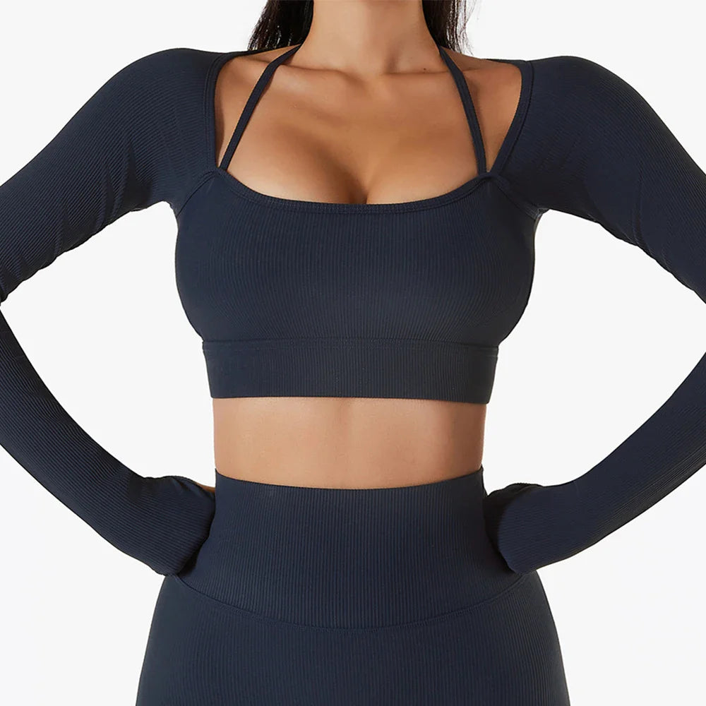 ProSculpt Long Sleeve Sports Crop Top