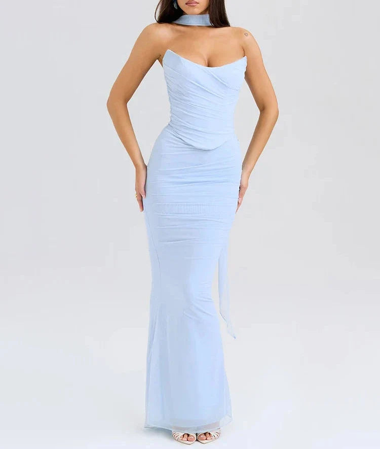 Luxe Strapless Bodice and Maxi Skirt Set