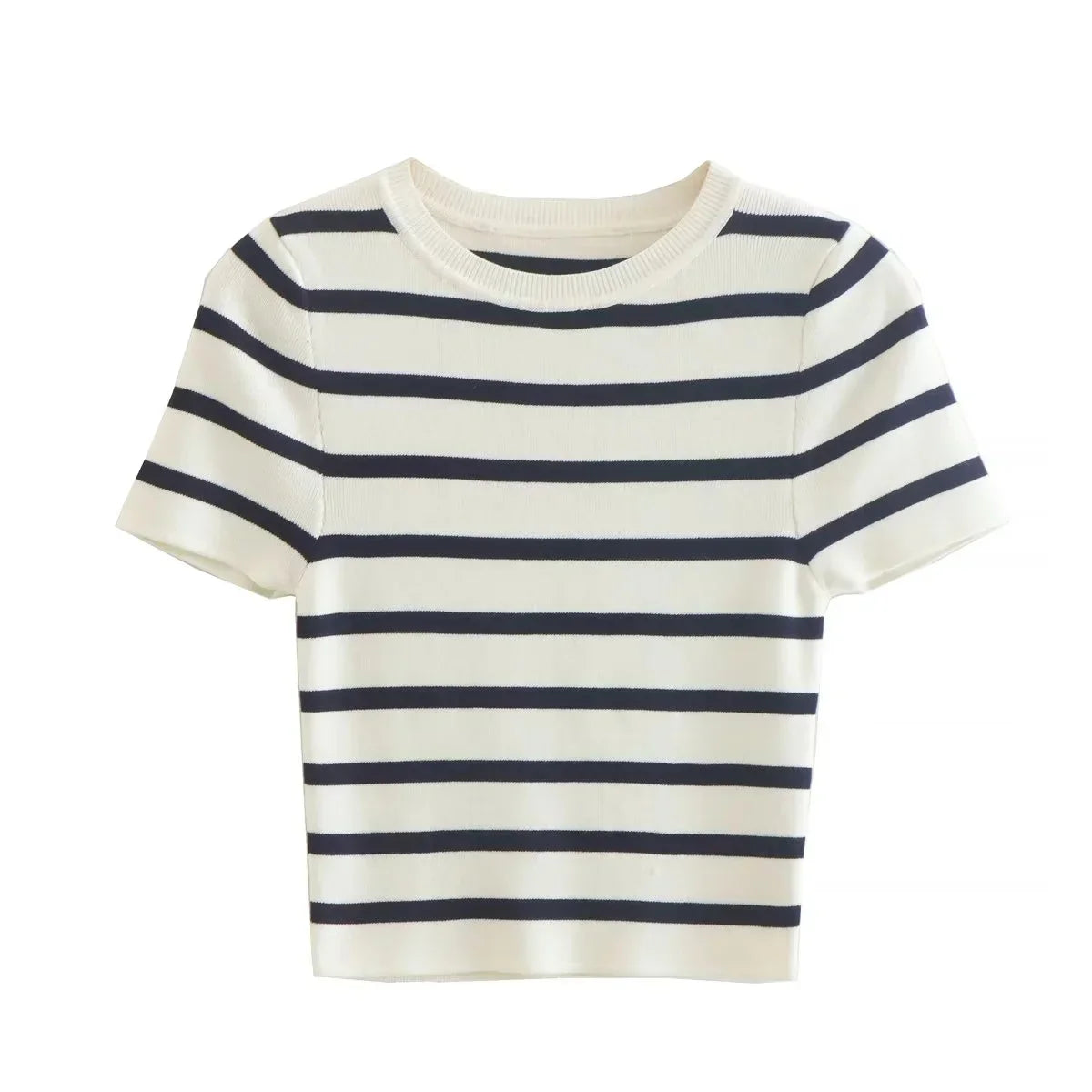 Basic Striped Knitted Top