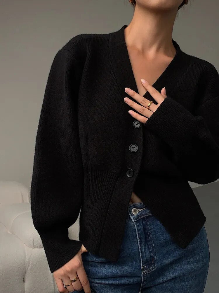 Knitted Button Cardigan