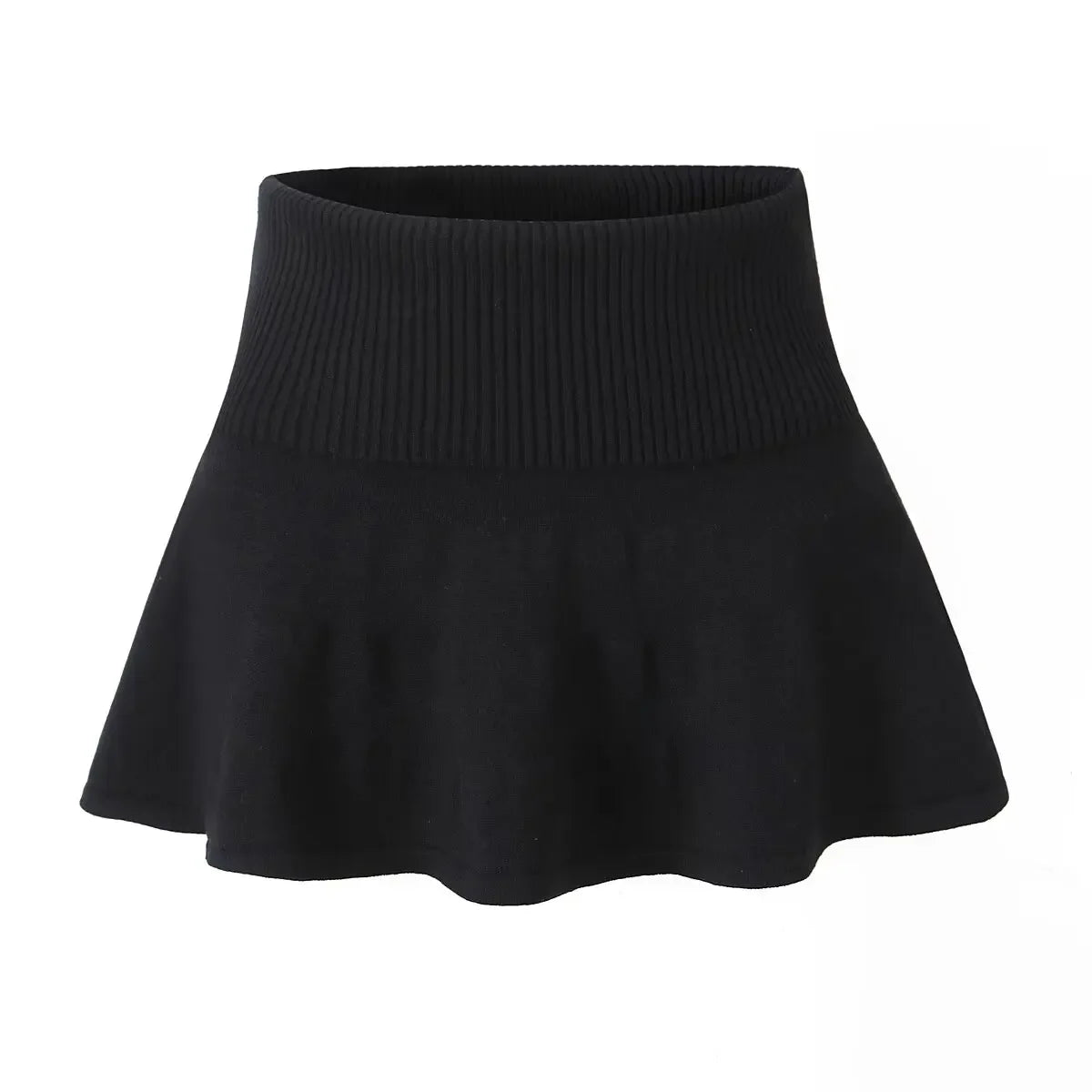 Sandro Knitted Mini Fold Over Skirt