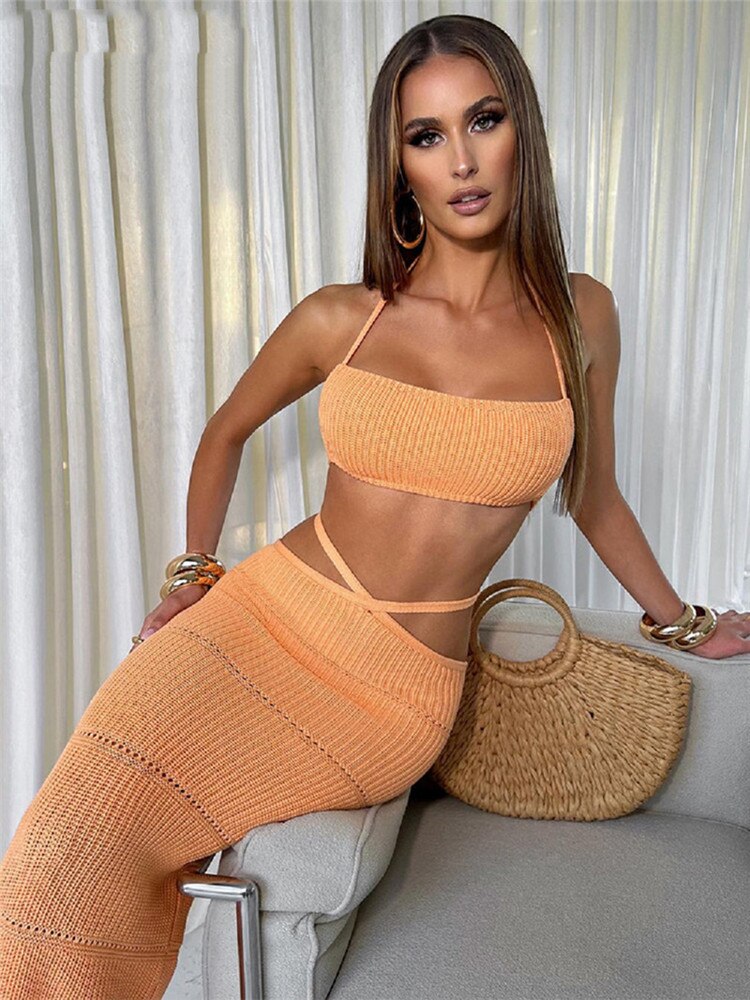 Palm Springs Knitted Two Pieces Summer Set