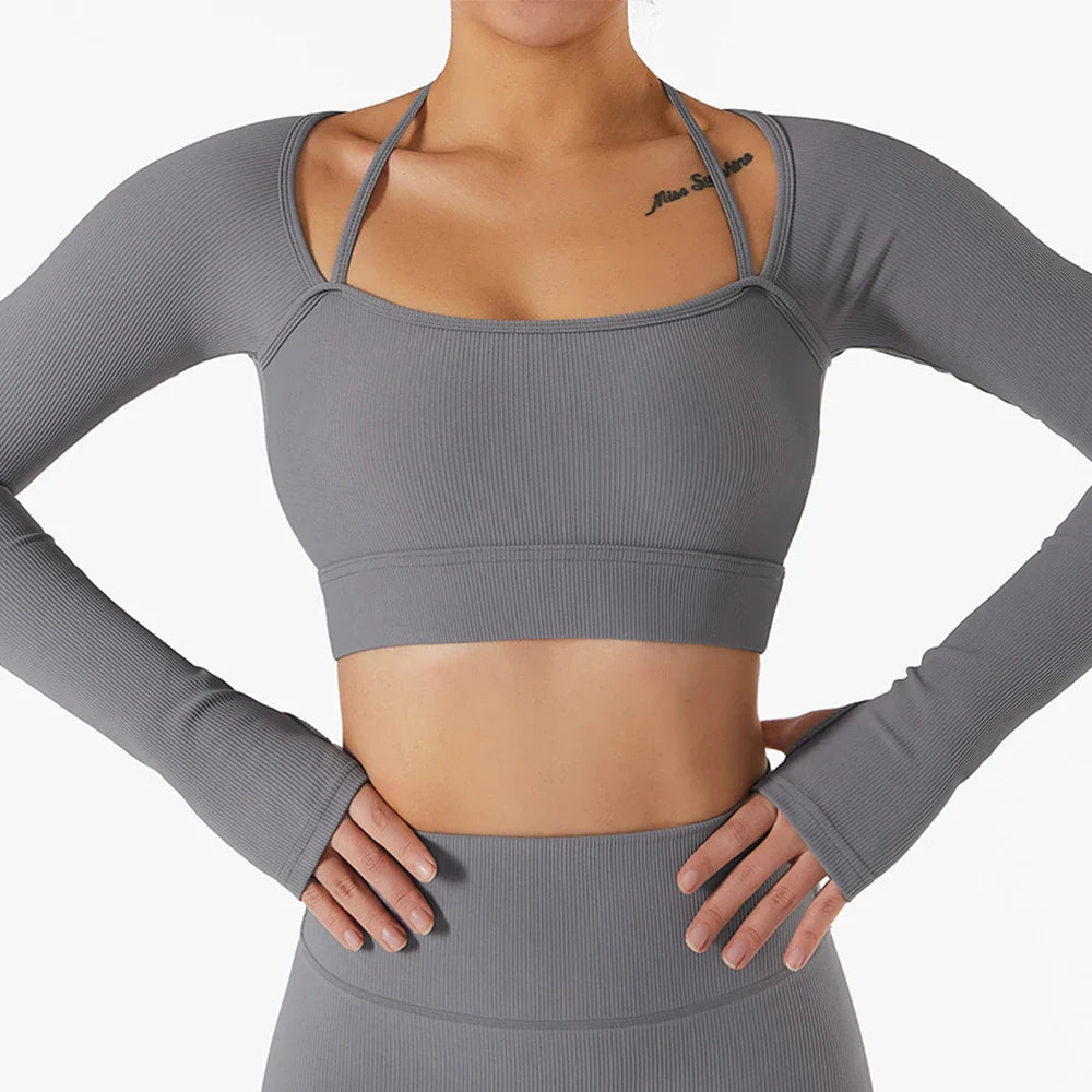 ProSculpt Long Sleeve Sports Crop Top