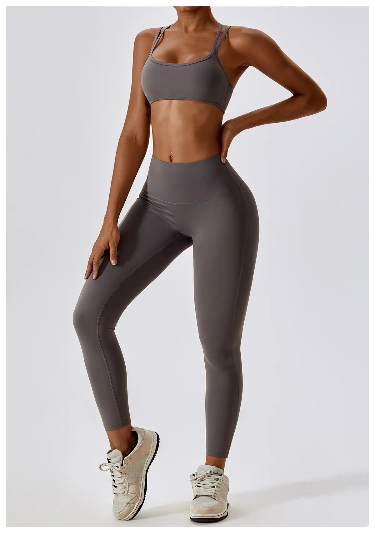 Flexi Leggings & Cross Back Sports Bra Set