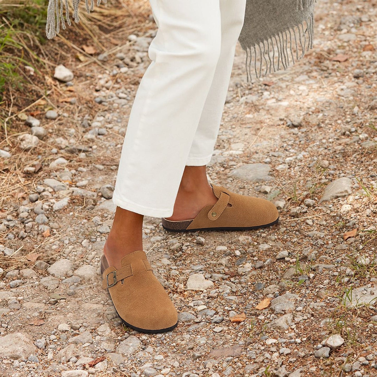 Suede Mule Slipper Clogs