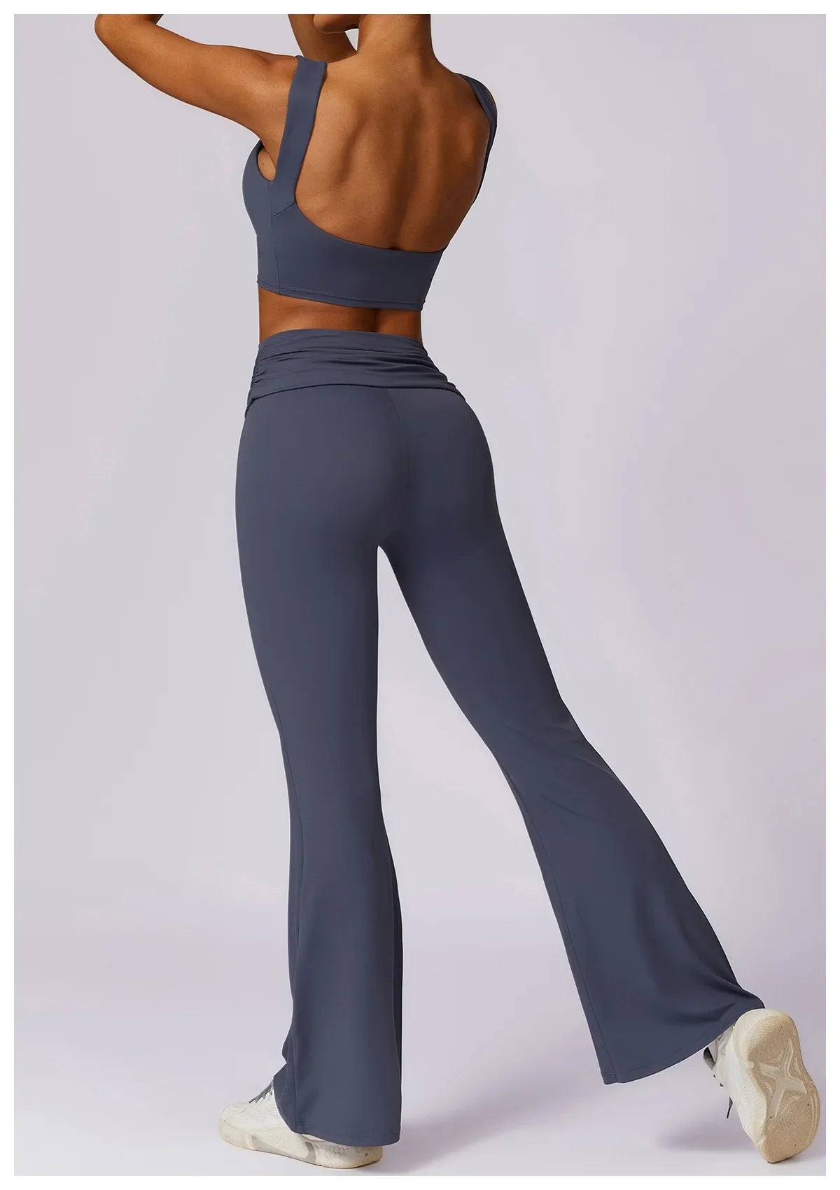 Flexi Flare Fold Over Leggings & Racer Top Set